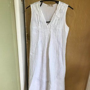 SUNFLOWER WHITE WOMEN TUNIC  DRESS MADE IN ITALY  SZ XSMALL NEVER WORN